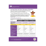 Serving Meat and Meat Alternatives at Breakfast